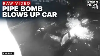 RAW VIDEO: Man throws pipe bomb into car in racially-motivated attack