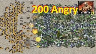 Making 200 Conscripts *Angry* (Fully Upgraded): Red Alert 2
