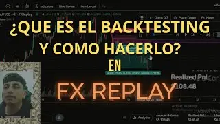 Aprende a hacer BACKTEST en FXREPLAY desde CERO