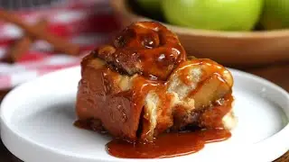 Salted Caramel Apple Cinnamon Rolls &bull; Tasty Recipes