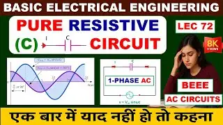 AC Through Pure Capacitor Circuit | Why Power Factor is Zero Leading? |AC Circuit Explained in Hindi