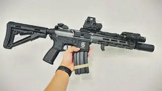 SENTINEL 8” AR15 DA ROSSI AIRSOFT, CUSTOM UPGRADES EXTERNOS 