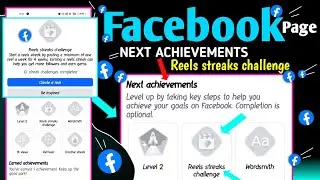 Reels streaks challenge facebook | facebook page Reels streaks challenge