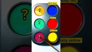 Rich blue + Ruby red + baby yellow #colors #satisfying