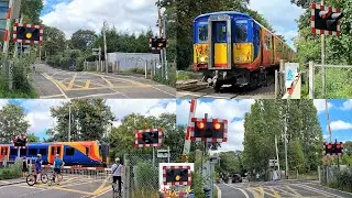 Trains & Lowerings at the Barnes Level Crossings, Greater London