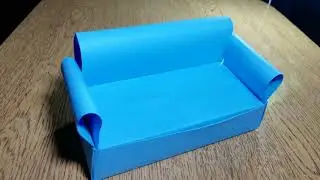 Sof&aacute; miniatura, origami