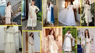 Latest white color Dress Designs Ideas /white color combinations ideas / party wear outfits white 