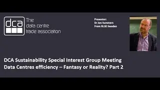 Data Centre Efficiency   Fantasy or Reality Presented by Dr Jon Summers