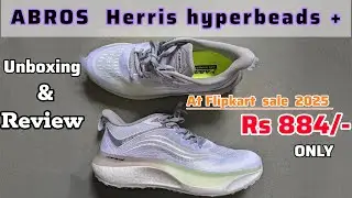 ABROS Herris Hyperfuse Running shoes Unboxing & Review | 3 Pros and Cons