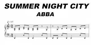 ABBA - Summer Night City Sheet Music