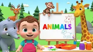Animal Song for Kids | Learn Animal Names | Animal Sound Song | Nursery Rhymes & Kids Songs