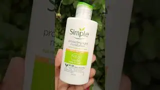 Simple kind to skin protecting light Moisturizer with SPF15  #skincare #youtubeshorts #ytshorts