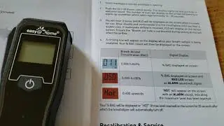 Easy@Home breathalyzer professional grade alcohol tester digital notification