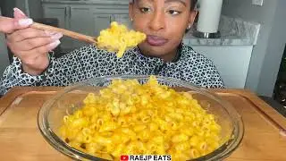 ASMR EATING 먹방 CHEESY MAC AND CHEESE MACARONI PASTA ASMR EATING MUKBANG 먹방 REAL EATING SOUND