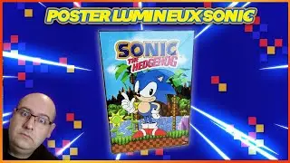 La lampe poster mural Sonic the hedgehog de Fizz