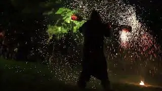 Kohlestab in aktion ...