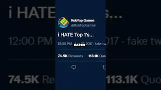 RobTop HATES Top 1&rsquo;s (Geometry Dash)