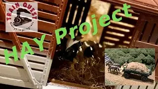 How to Make Model Train Hay Bales & Fields - DIY Scenery Tutorial#railway #railroad #diorama #train 