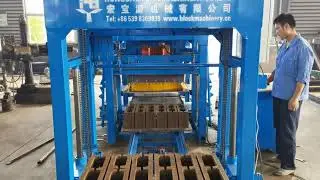 Rwanda Automatic Block Machine QTJ4-25D Hollow Block Making Machine