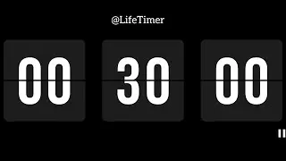 30 Minutes Countdown Ticking Timer for Relaxing & Workouts @LifeTimer #30minutetimer