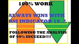 THE RILL STRATEGY 100% WORK IN INDICATOR RSI 18 BINARY OPTION