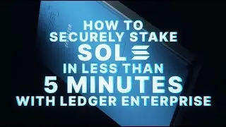 SOL staking with Ledger Enterprise
