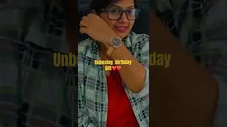 Unboxing gift  from hubby Amazon/fast track  watch ❤️❤️💕/birthday gift for girl/women