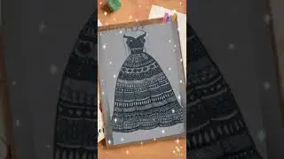 Mandala Art! Beautiful , Easy Girl with mandala dress :) .....
