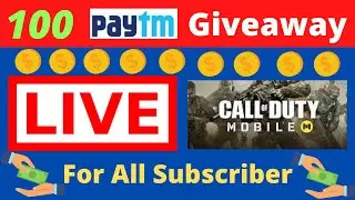 🔴Live 100 Rs Paytm Cash Giveaway For My YouTube Family | Paytm Cash Giveaway 2021 | Free Paytm
