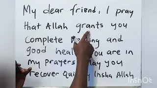 How to write a short Get well soon text message to your friend in Hausa Language