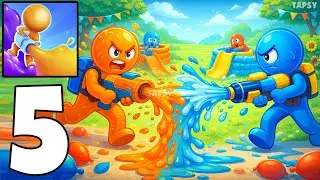 🎨 Dye Hard Gameplay Walkthrough Part 5 &ndash; Satisfying Color Fights & Chaos (Android,iOS)