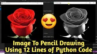 Image To Pencil Drawing Using Python | Image Processing In Opencv Python | Programming | Codeuniq