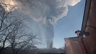 Etna volcano eruption 28 Feb 2021: ash cloud