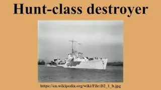 Hunt-class destroyer