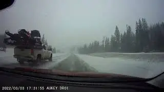 Drive To Banff Fenland Trail Timelapse