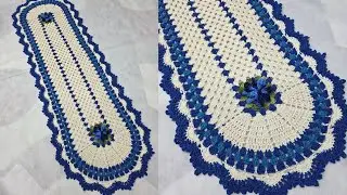 Easy crochet rug - flowers - step by step - tutorial