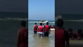 #goabeach #banana ride #water rides #fun in goa