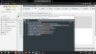 A symbol name was expected! near id - MySQL phpmyadmin