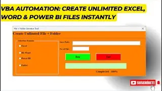 VBA Automation: Create Unlimited Excel, Word & Power BI Files Instantly. #EXCEL #excel #VBA