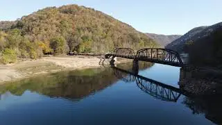 Hawks Nest State Park West Virginia Reservoir Drained