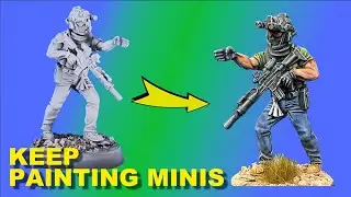 How to paint Black Powder Red Earth 28mm Crisis Troop Scorch miniatures