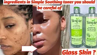 I USED SIMPLE SOOTHING FACE TONER TO BRIGHTEN MY FACE AND MADE IT EVEN TONED| #Simpletoner