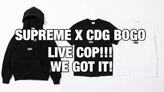 Supreme x CDG Bogo Live Cop!!! DID WE GET IT!?!?
