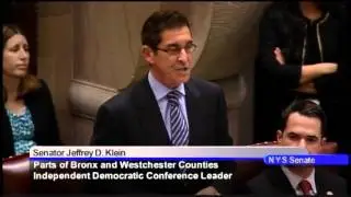 Senator Jeff Klein speaks on the Senate Budget Resolution in Senate Session - March 11, 2013