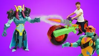 Крутые истории игрушек. Ниндзя танк для Черепашки-ниндзя! Видео игры для мальчиков.