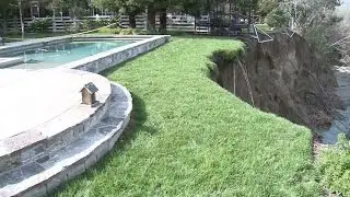 Erosion From Pleasanton Creek Eating Away At Backyards