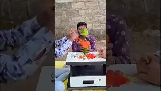 Rubber Vs Papaya - Full Video 👆 #thegjking #experiment #gujrati