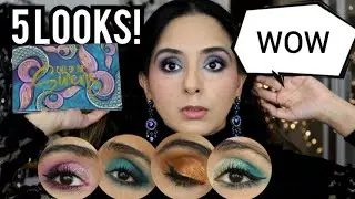Gourmande Girls Call of the Sirens Eyeshadow Palette! 5 Looks! Swatches!
