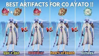 BEST ARTIFACT For C0 AYATO!! Gladiator VS Echoes!! Genshin Impact