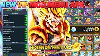 Dragon Ball Legends V6.16.0 VIP MOD MENU APK / All Festival Characters Unlocked / Chrono Crystals